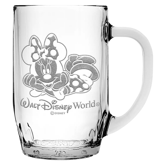 Minnie Mouse Glass Mug – Personalized