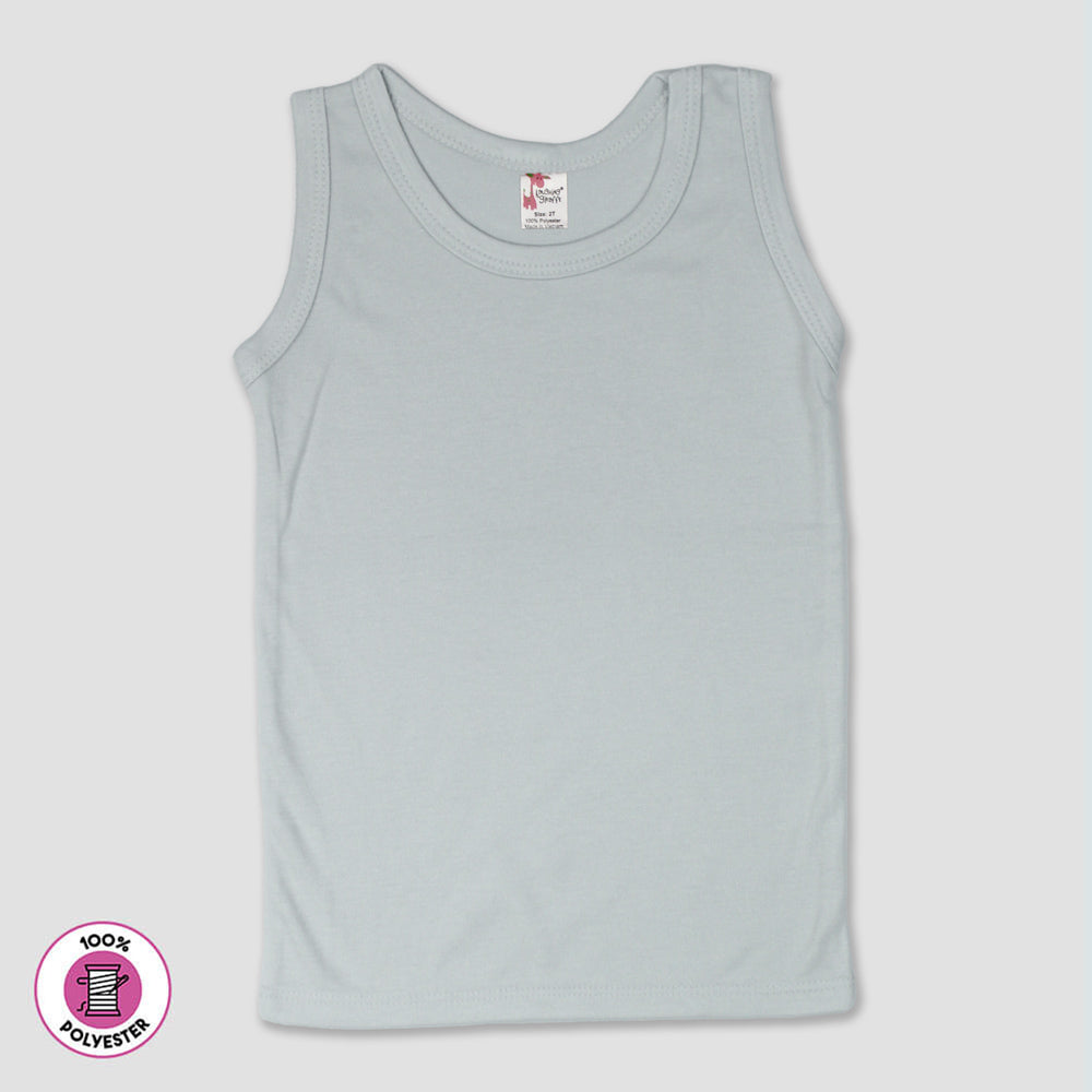 Youth Tank Tops – 100% Polyester White additional image 1