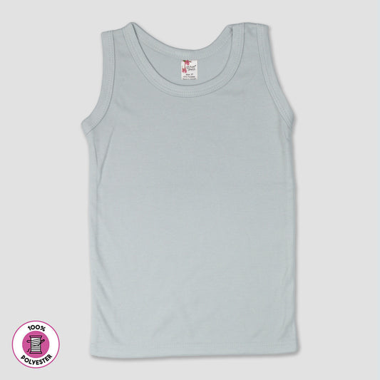 Youth Tank Tops – 100% Polyester Silver Silver XS