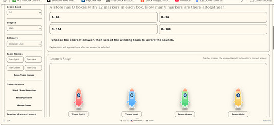Fireworks Launch Challenge – Standards-Aligned Classroom Game (K–8)