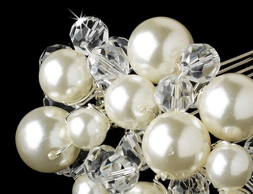 Couture Rhinestone Comb – Pearl Edition #0915