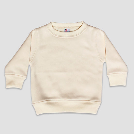 Baby Sweatshirt – Fleece – 100% Polyester White additional image 1