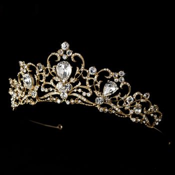 Gold Or Silver Plated Bridal Tiara Hp 8270 35