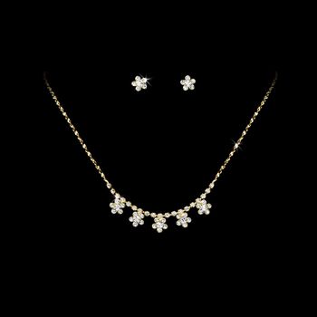 Classic Rhinestone Necklace – Gold Edition #0041