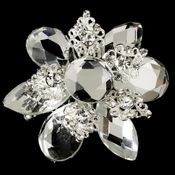 Gold Vintage Rhinestone Versatile Hair Brooch Or Pin 8707 27