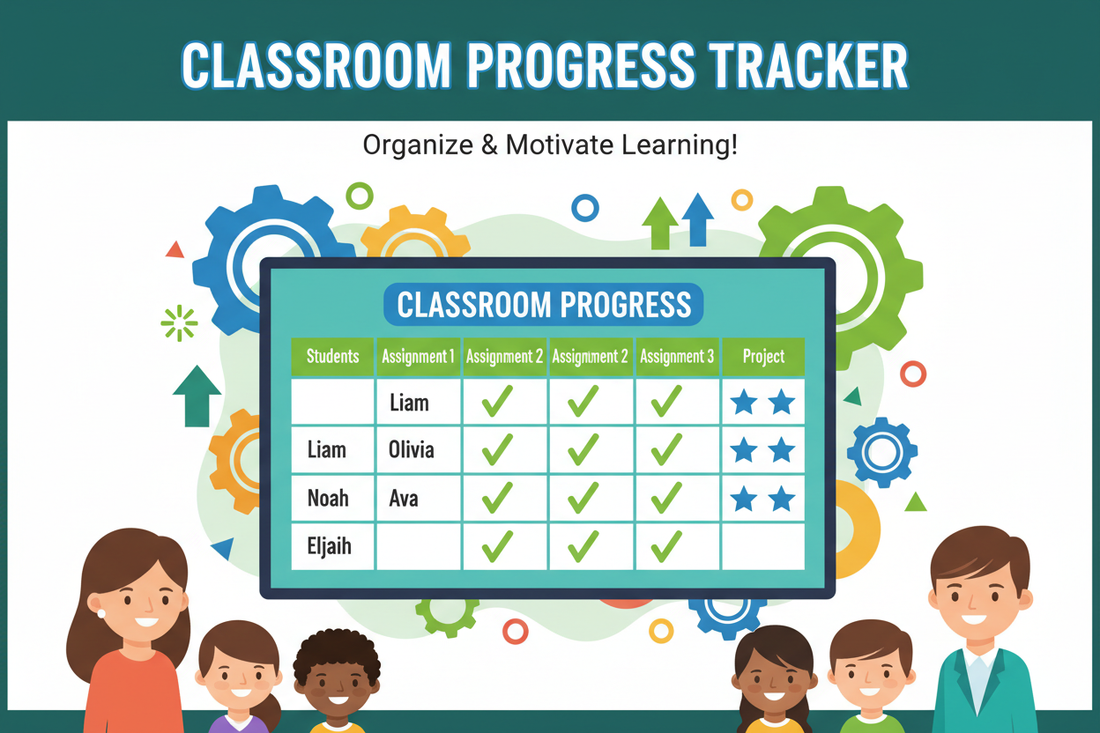 Classroom Progress Tracker – Printable PDF – WJC Products and Services