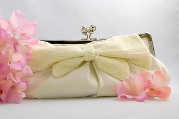 Ivory Matte Satin Bridal Evening Bag Eb 301 26 2