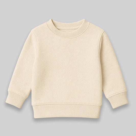 Toddler Fleece Crewneck Sweatshirts – 100% Polyester White additional image 1