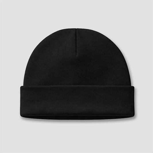 Baby Beanie Hat – Premium 100% Cotton Black Black 0-6M
