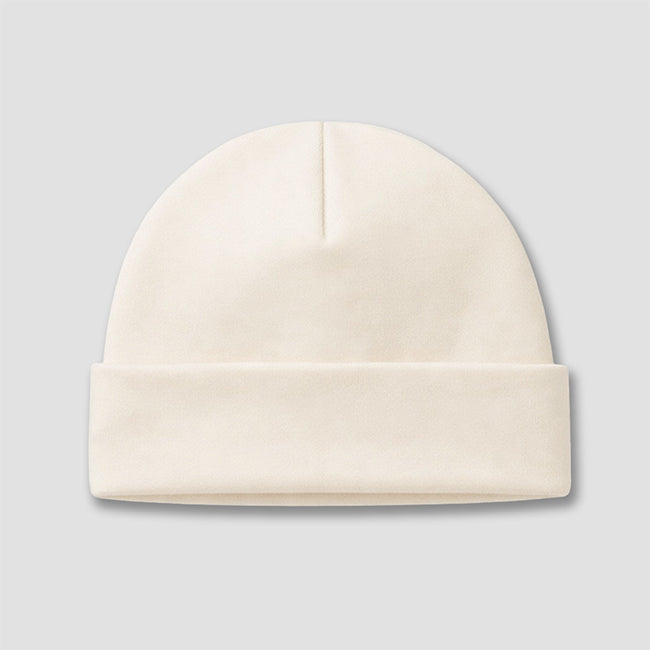 Baby Beanie Hat – Premium 100% Cotton White additional image 1