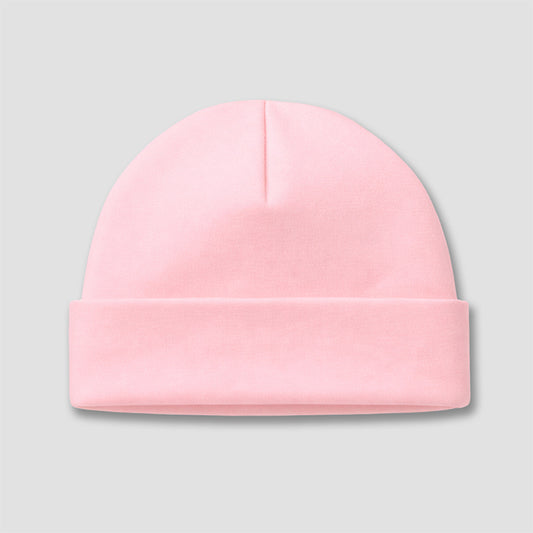 Baby Beanie Hat – Premium 100% Cotton Pink Pink 0-6M