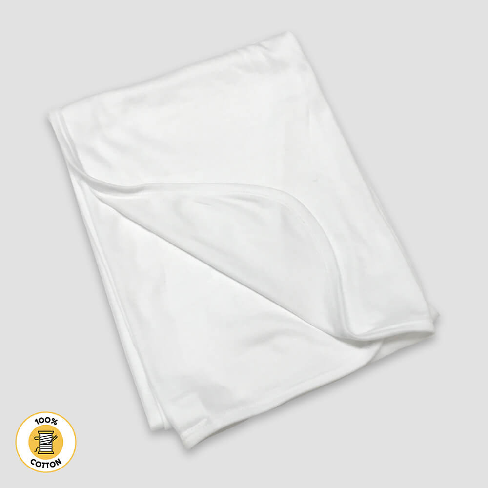 Baby Receiving Blankets – Premium 100% Cotton Blue additional image 1