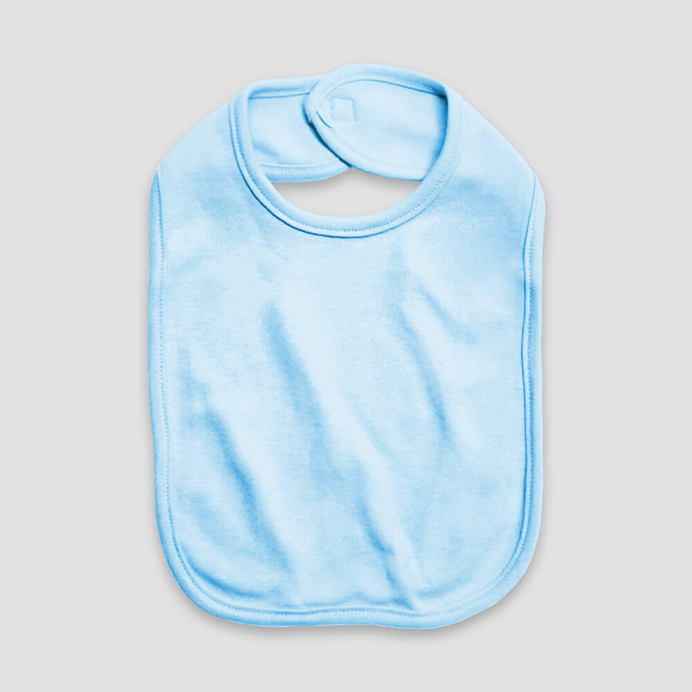 Baby Bibs with Velcro Closure – 2 Ply – Premium 100% Cotton White additional image 3