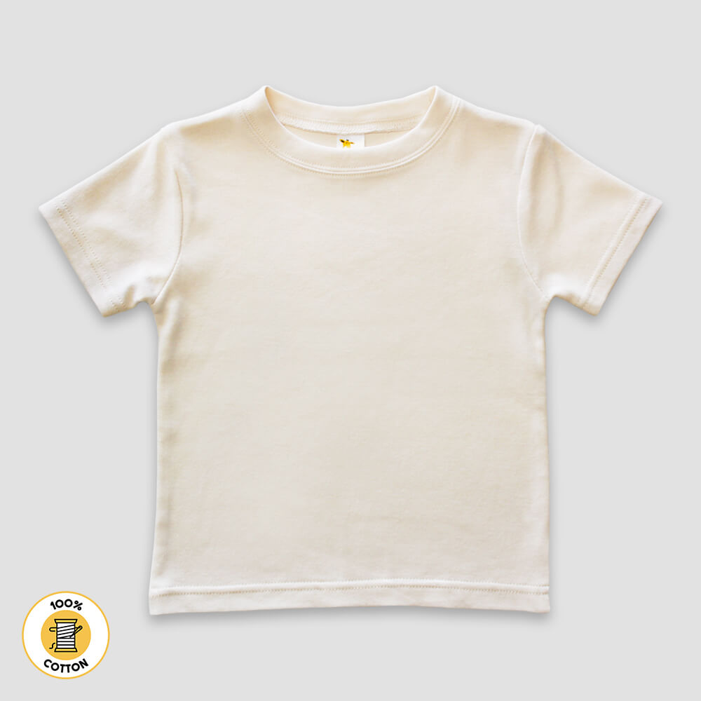 Youth Crew Neck T-Shirts – Premium 100% Cotton White additional image 1