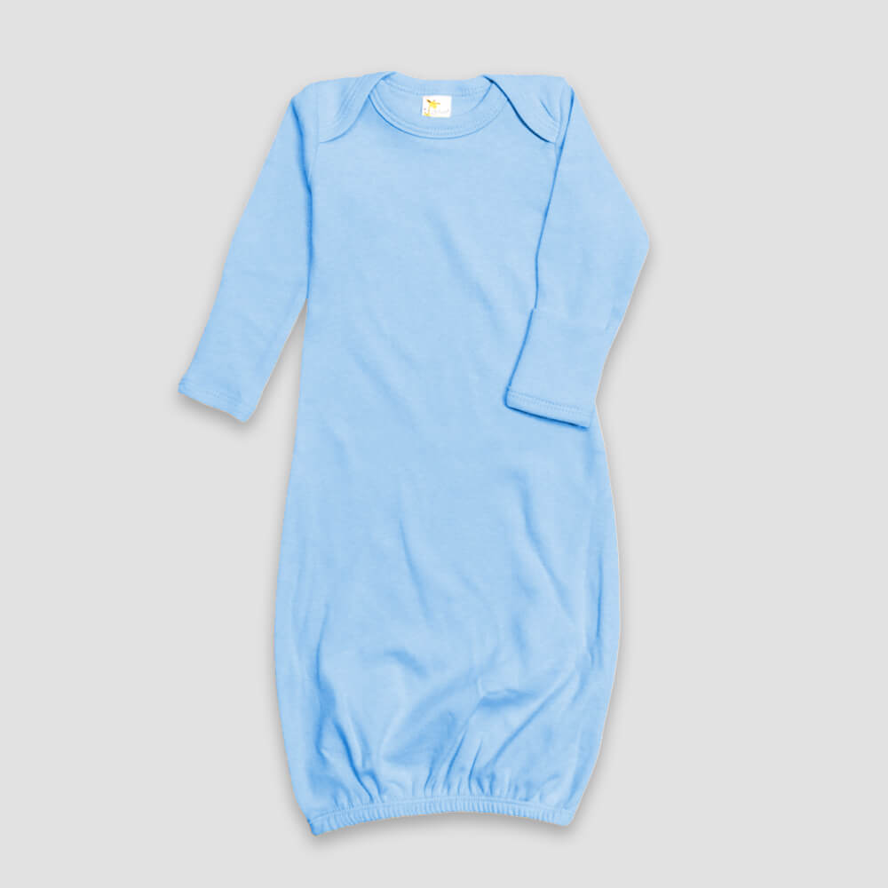 Baby Sleeping Gown With Fold Over Mittens – Premium 100% Cotton Black additional image 1