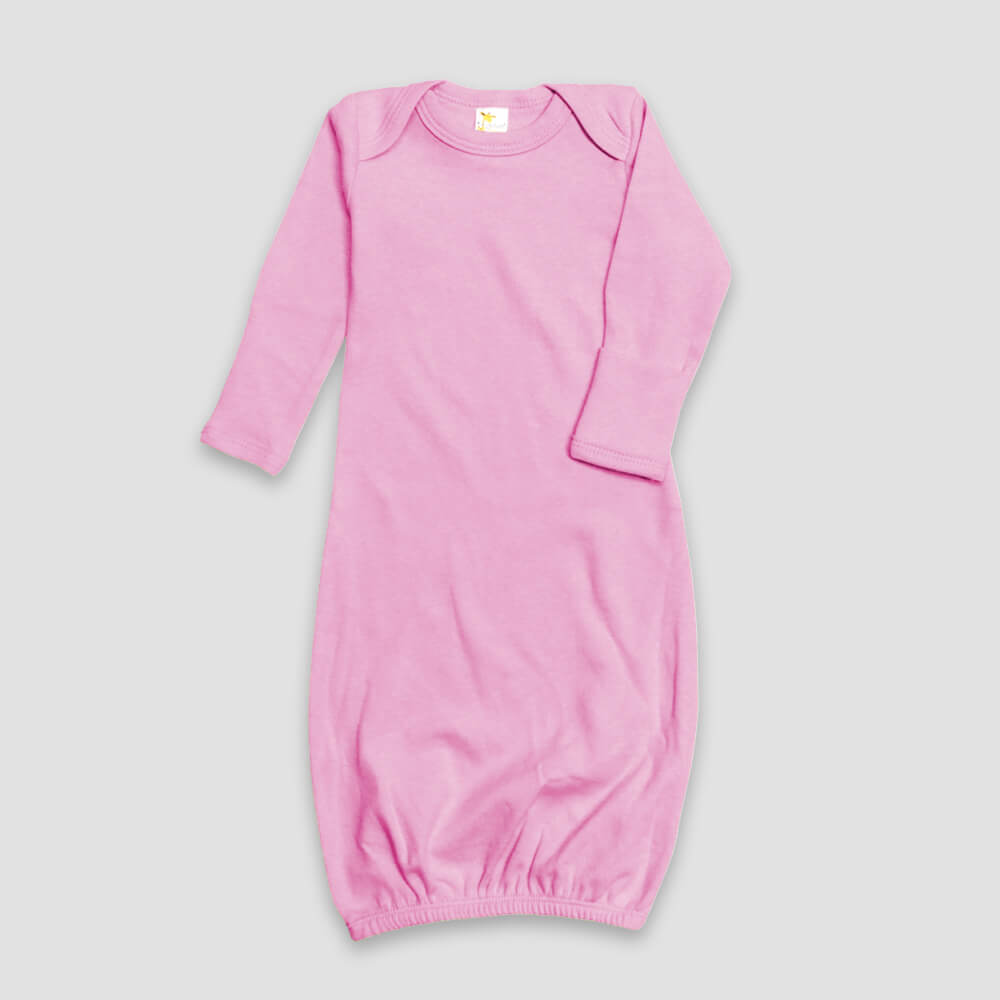 Baby Sleeping Gown With Fold Over Mittens – Premium 100% Cotton Navy additional image 2