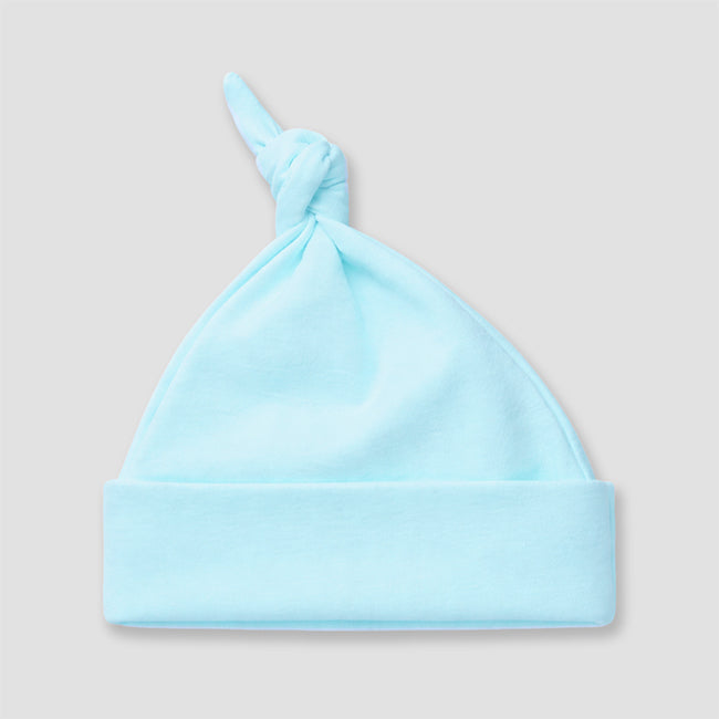 Baby Knotted Beanie Hats – Polyester Cotton Blend Black additional image 5