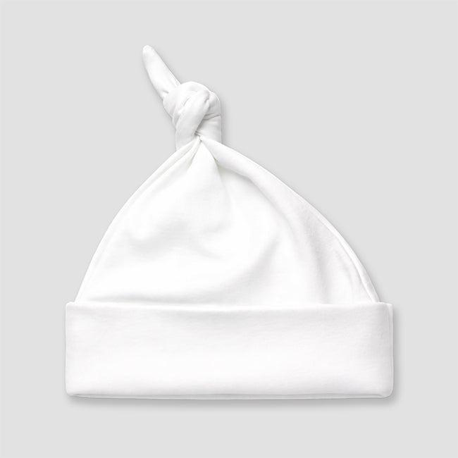 Baby Knotted Beanie Hats – Polyester Cotton Blend Blue additional image 4