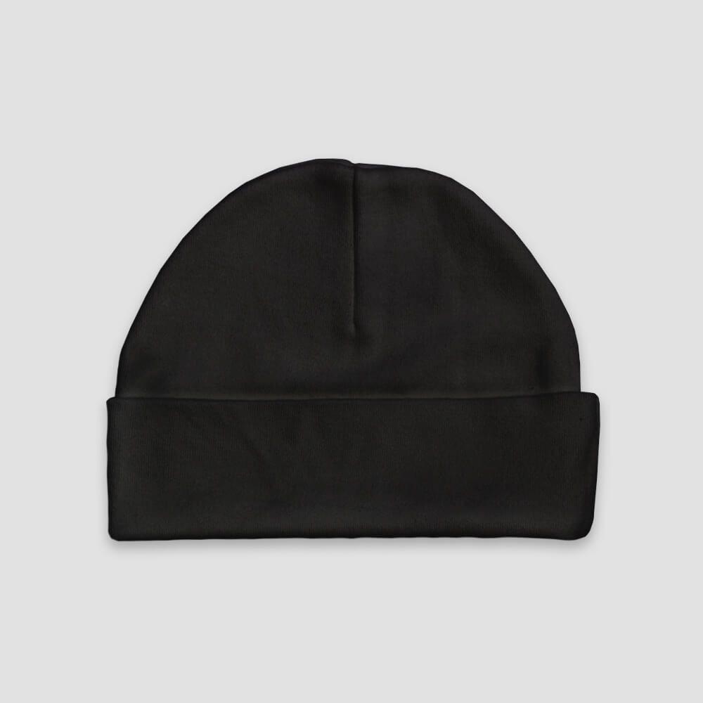 Baby Beanie Hats – Polyester Cotton Blend Yellow additional image 2