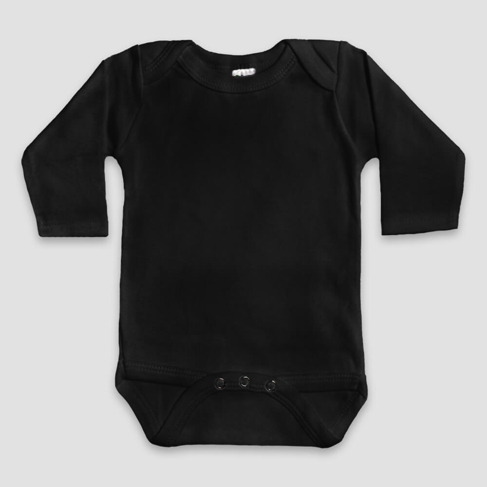 Baby Long Sleeve One-Piece Onesies – Polyester Cotton Blend Pink additional image 2