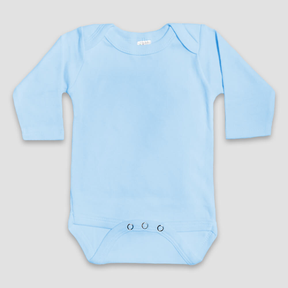 Baby Long Sleeve One-Piece Onesies – Polyester Cotton Blend Pink additional image 1