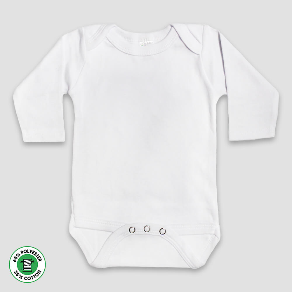 Baby Long Sleeve One-Piece Onesies – Polyester Cotton Blend Pink additional image 4