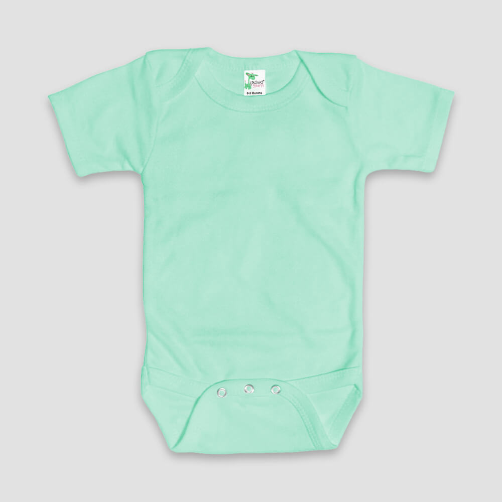 Baby One-Piece Onesies Short Sleeve – Polyester Cotton Blend Blue additional image 4