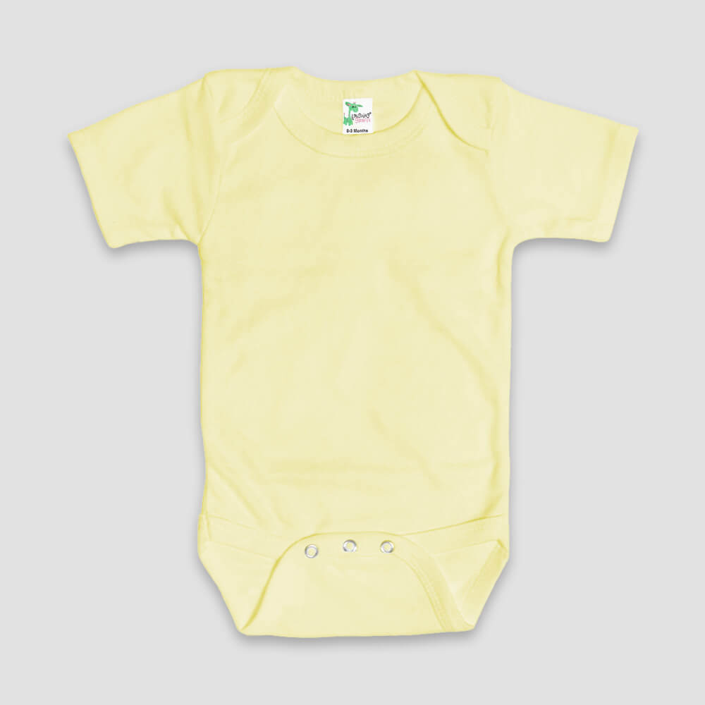 Baby One-Piece Onesies Short Sleeve – Polyester Cotton Blend Pink additional image 2