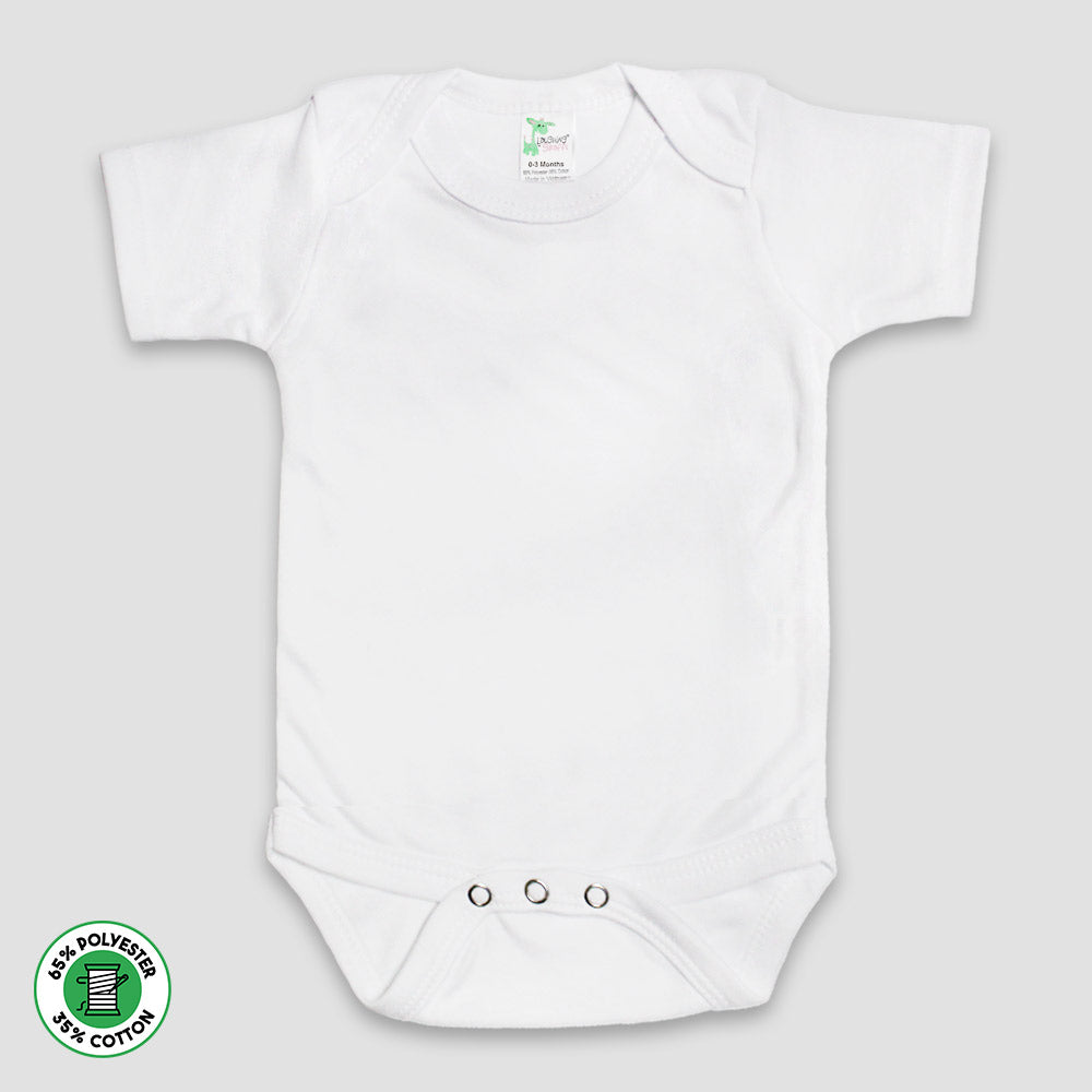 Baby One-Piece Onesies Short Sleeve – Polyester Cotton Blend Pink additional image 1