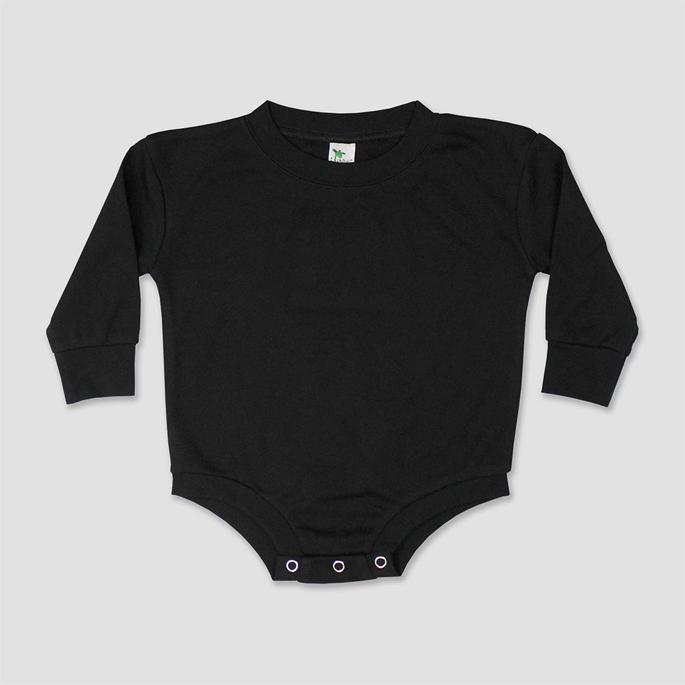 Baby Bubble Rompers – Black – PolyCotton Blend Black 6-12M