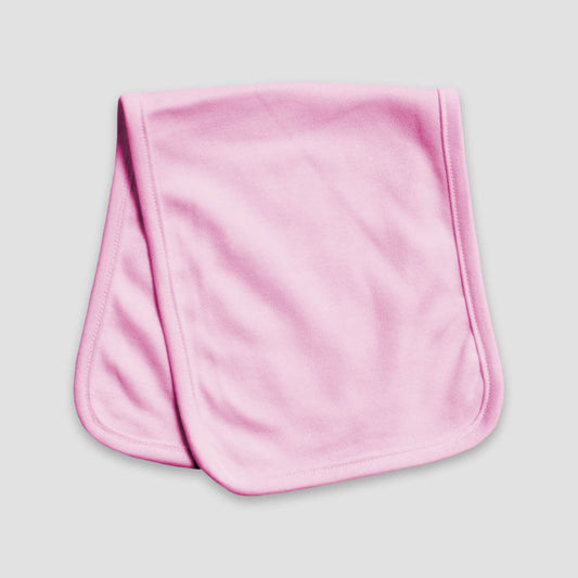 Baby Burp Cloths – 2 Ply – Polyester Cotton Blend Pink Pink One Size