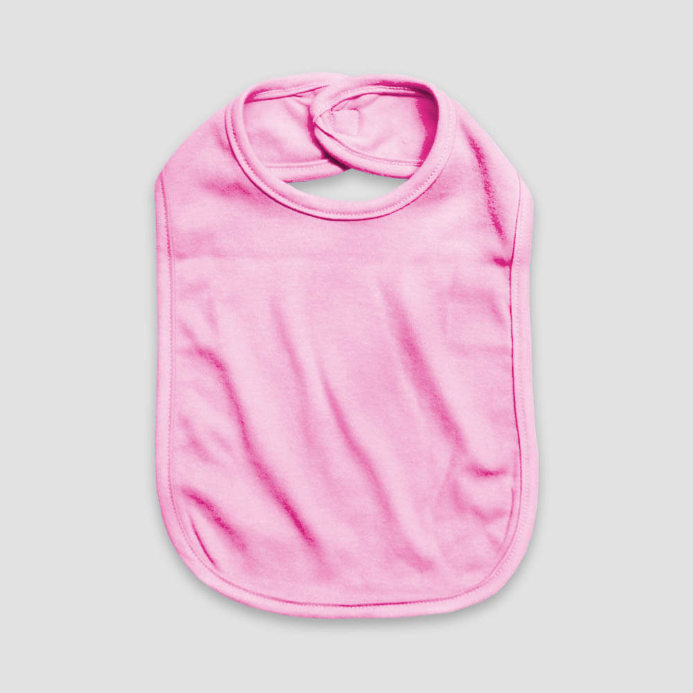 Baby Bibs With Velcro Closure – 2 Ply – Polyester Cotton Blend Blue additional image 2