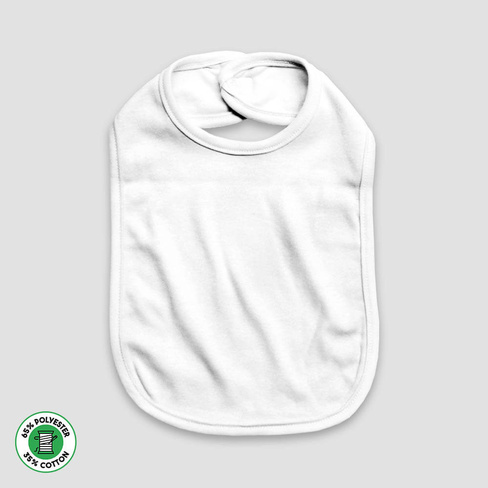 Baby Bibs With Velcro Closure – 2 Ply – Polyester Cotton Blend Yellow additional image 1