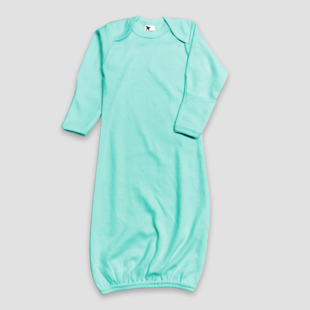 Baby Sleep Gowns With Mittens – Polyester Cotton Blend Blue additional image 4