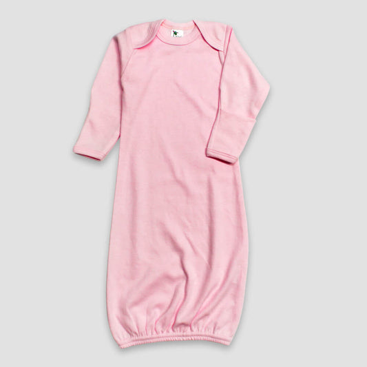 Baby Sleep Gowns With Mittens – Polyester Cotton Blend Pink Pink 0-3M