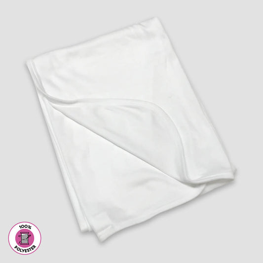 Baby Receiving Blanket - White - 100% Polyester White One Size