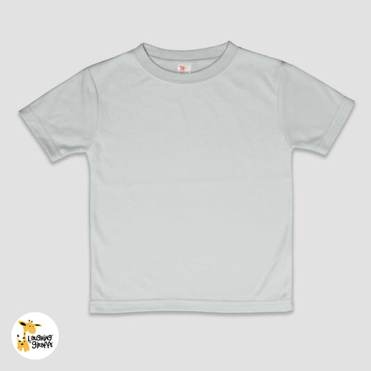 Toddler Short Sleeve T-Shirts – 100% Polyester Silver Silver 5T
