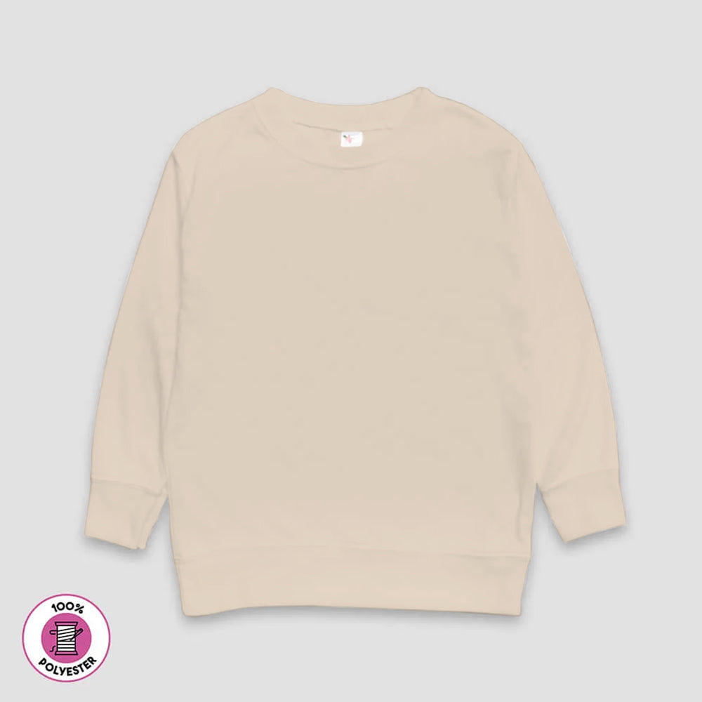 Youth Long Sleeve Pullover T-shirts – 100% Polyester White additional image 1