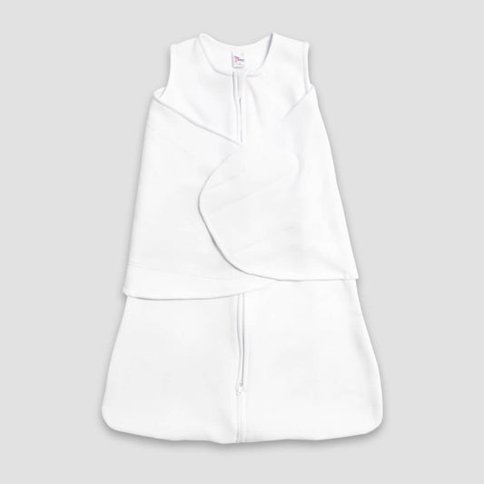 Baby Swaddle Sleep Sack 100% Polyester Fleece White White 0-6M