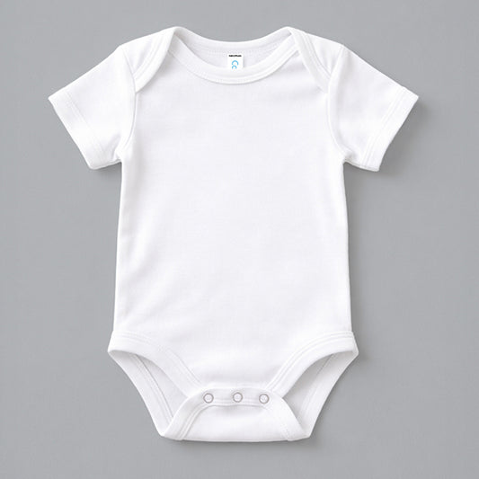 Essentials Baby One-Piece Onesies With Tear Out Labels – White – 100% Cotton White Newborn