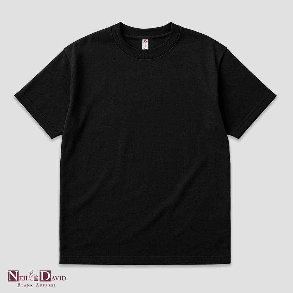 Drop Shoulder Heavyweight T-Shirts – 100% Cotton Black XL