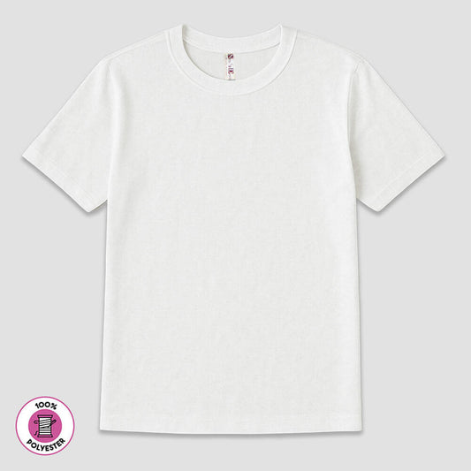 Men’s Short Sleeve White T-Shirts – 100% Polyester White XL