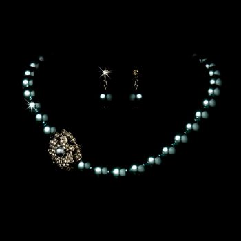 Necklace Earring Set 1023 Hematite 25 1