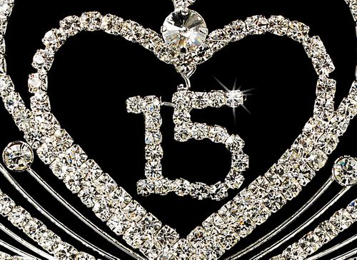 Regal Quinceañera Crown – Crystal Edition #0331