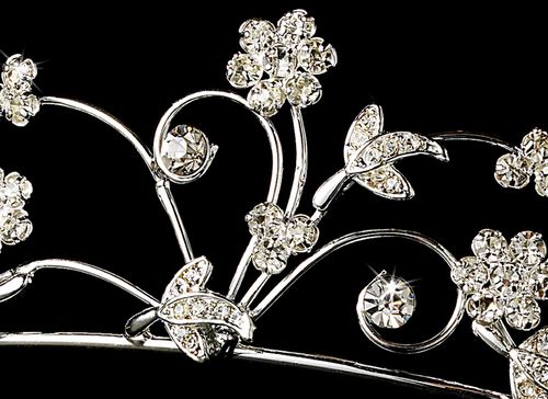 Opulent Floral Tiara – Champagne Edition #0005