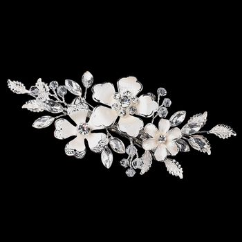 Luxe Swarovski Hairpiece – White Edition #0883