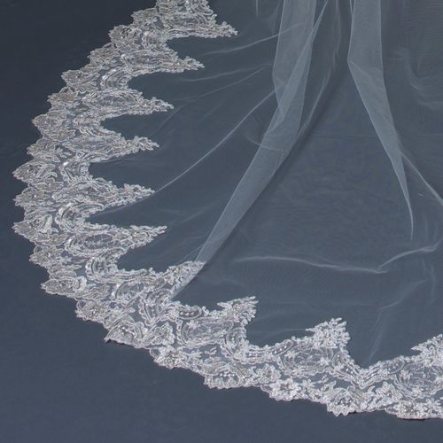 Timeless Lace Veil – White Edition #0009