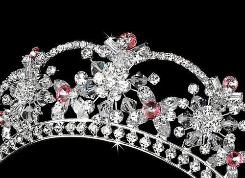 Ethereal Rhinestone Tiara – Crystal Edition #0745