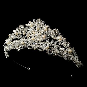 Swarovski And Freshwater Pearl Bridal Tiara Hp 7825 65 1