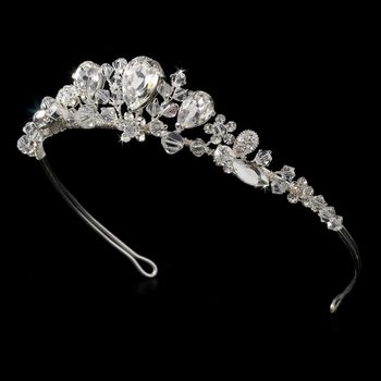 Luxe Rhinestone Tiara – Crystal Edition #1005